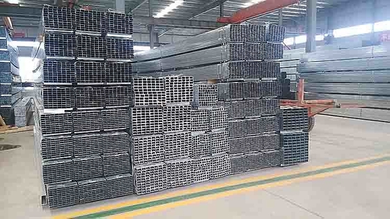 La tubería de acero del SOLDADO ENROLLADO EN EL EJÉRCITO de Q345 ST37 soldó con autógena el tubo del cuadrado del hierro galvanizado