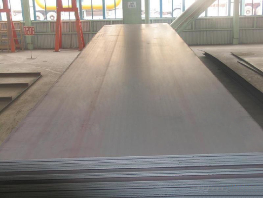 Longitud laminada en caliente 3000-25000m m de la placa de acero de la nave de Q215 Q235 A36