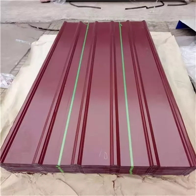 PGI acanaló las tejas de tejado del metal colorea revestido galvanizado para el edificio