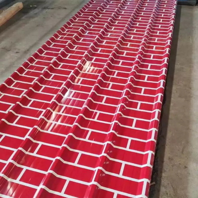 El color de las tejas de tejado del metal de RAL PPGI cubierto acanaló las hojas de la techumbre del metal