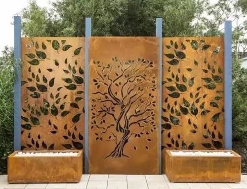 Tamaño modificado para requisitos particulares chapa de acero resistente a la corrosión de Corten para el paisaje