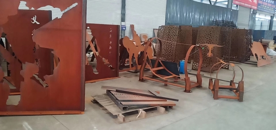 Hojas de metal resistentes al aire libre de SPA-H Corten con Rusty Finish