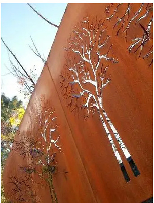 Tiempo laminado en caliente Resisitance de la placa de acero de Corten del tratamiento del moho