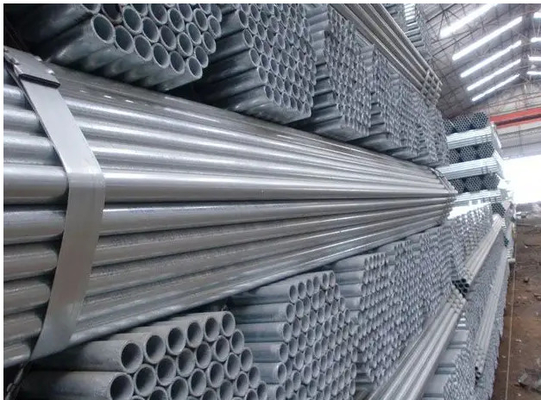 Dx51d tubería de acero Astm A53 del SOLDADO ENROLLADO EN EL EJÉRCITO de 5 pulgadas tubería de acero pre galvanizada rectangular de 12 pies